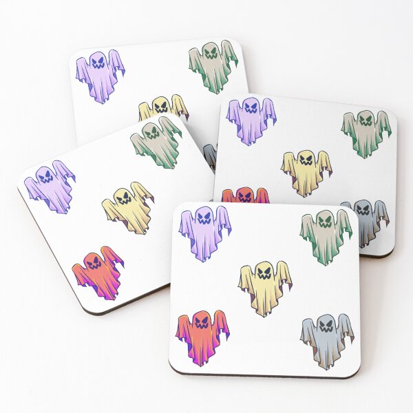 Item preview, Trippy Ghost 5X Halloween Stickers Ghost Shower Curtain designed and sold by Soundpups.