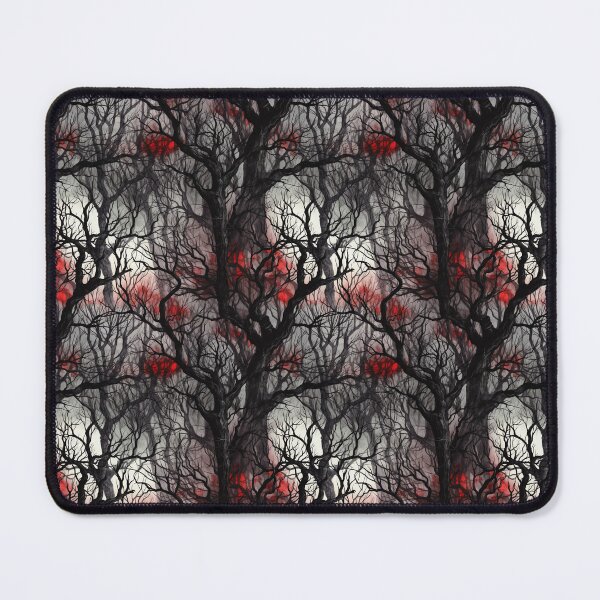 Item preview, Old trees, branches, twigs in the fog with red highlights - Gothic, Steampunk, Horror designed and sold by FairyQueen.
