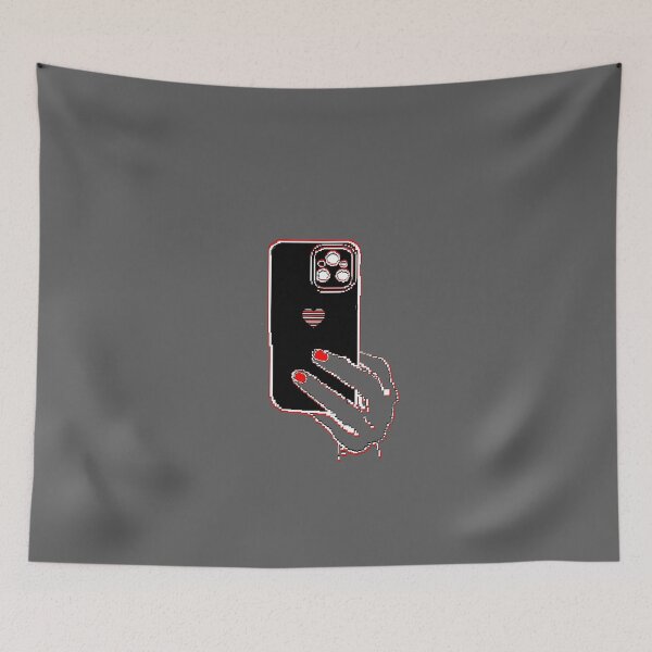 Item preview, mirror selfie phone in hand pixelart designed and sold by 4rpixs.