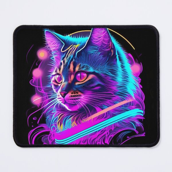 Item preview, Synthwave Style / Neon Cat designed and sold by Seneku-Design.