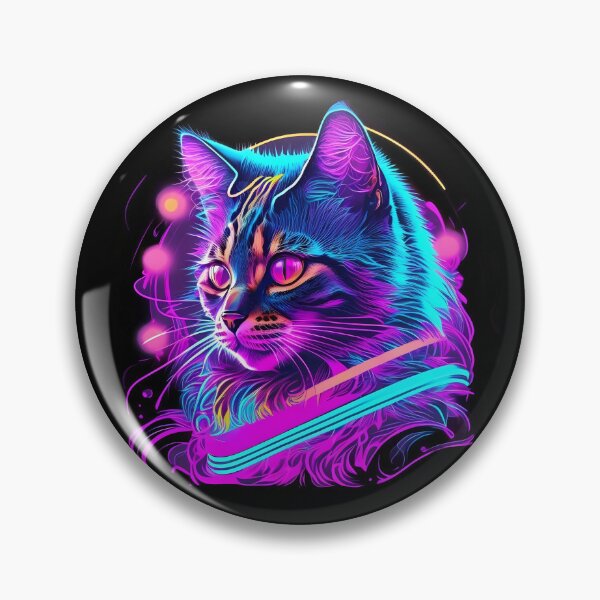 Item preview, Synthwave Style / Neon Cat designed and sold by Seneku-Design.
