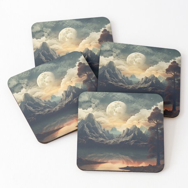 Item preview, Faded Tranquility Vintage Surreal Collage Nature Aesthetic Art designed and sold by Art-Jiyuu.