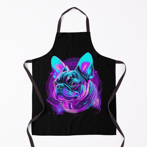 Item preview, Synthwave Style / Neon Frenchie / French Bulldog designed and sold by Seneku-Design.