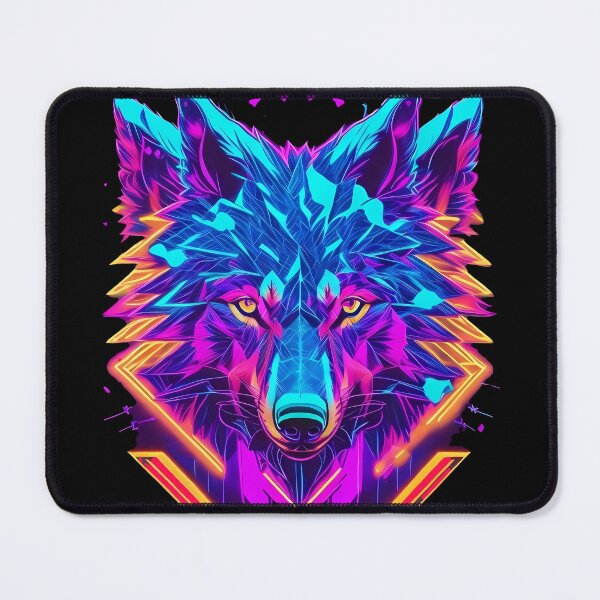 Item preview, Synthwave Style / Neon Wolf designed and sold by Seneku-Design.