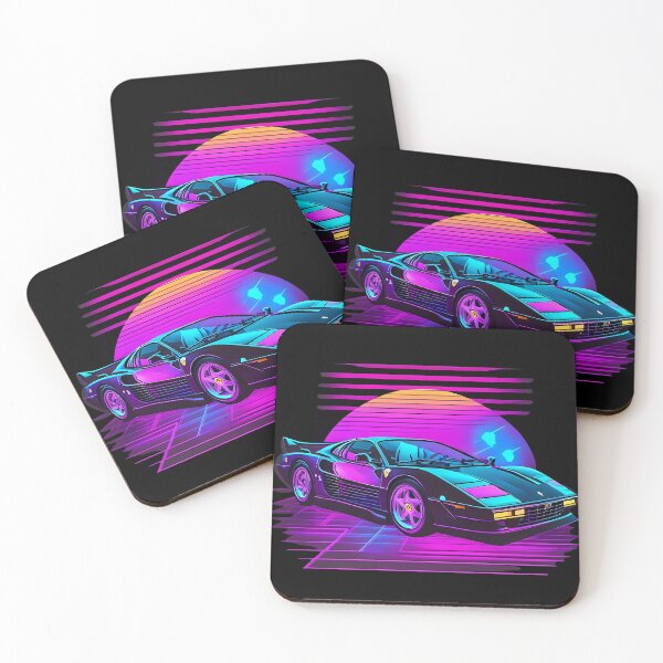 Item preview, Synthwave Style / Neon Sport Car designed and sold by Seneku-Design.
