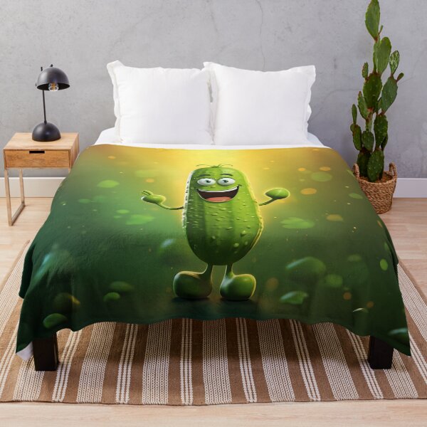Item preview, Playful Produce: Cute Happy Cartoon Pickle designed and sold by Digi-Artsy.