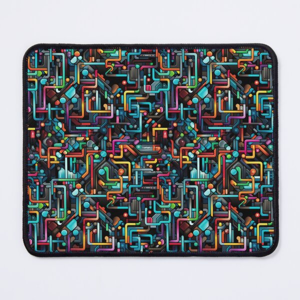 Item preview, Abstract Circuit Maze Labyrinth patterns designed and sold by Graphics By Craig.