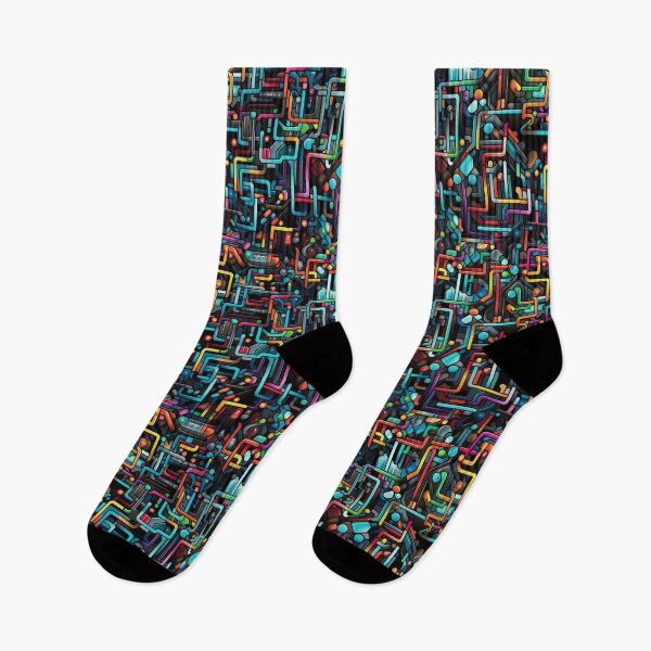 Item preview, Abstract Circuit Maze Labyrinth patterns designed and sold by Graphics By Craig.