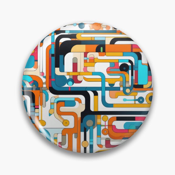Item preview, Abstract Circuit Maze Labyrinth patterns designed and sold by Graphics By Craig.