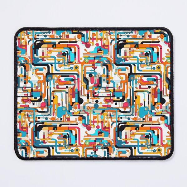 Item preview, Abstract Circuit Maze Labyrinth patterns designed and sold by Graphics By Craig.