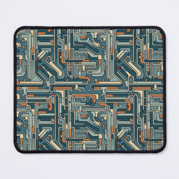 Item preview, Abstract Circuit Maze Labyrinth patterns designed and sold by Graphics By Craig.
