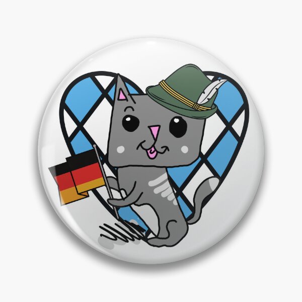 Artikelvorschau, Kätzchen Oktoberfest Bayern Deutschland mit Hut und Feder entworfen und verkauft von MPB-Design.