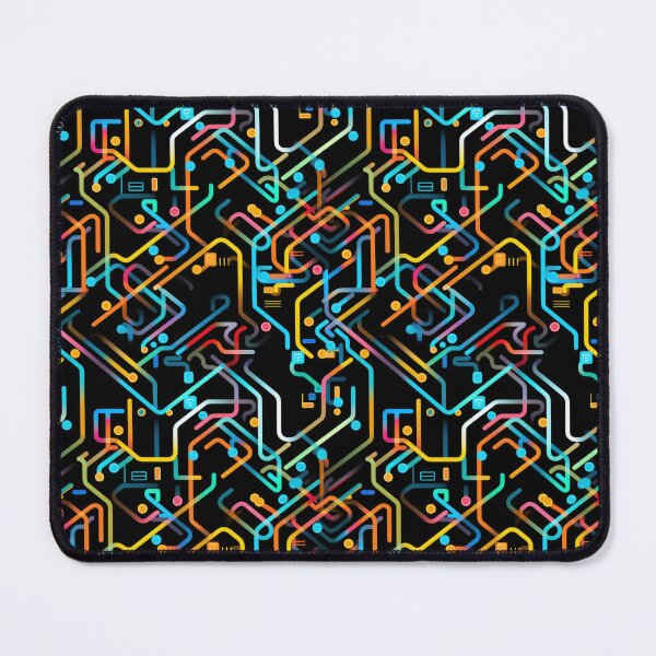 Item preview, Abstract Circuit Maze Labyrinth patterns designed and sold by Graphics By Craig.