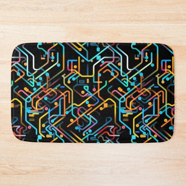Item preview, Abstract Circuit Maze Labyrinth patterns designed and sold by Graphics By Craig.