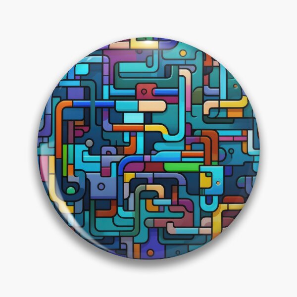 Item preview, Abstract Circuit Maze Labyrinth patterns designed and sold by Graphics By Craig.