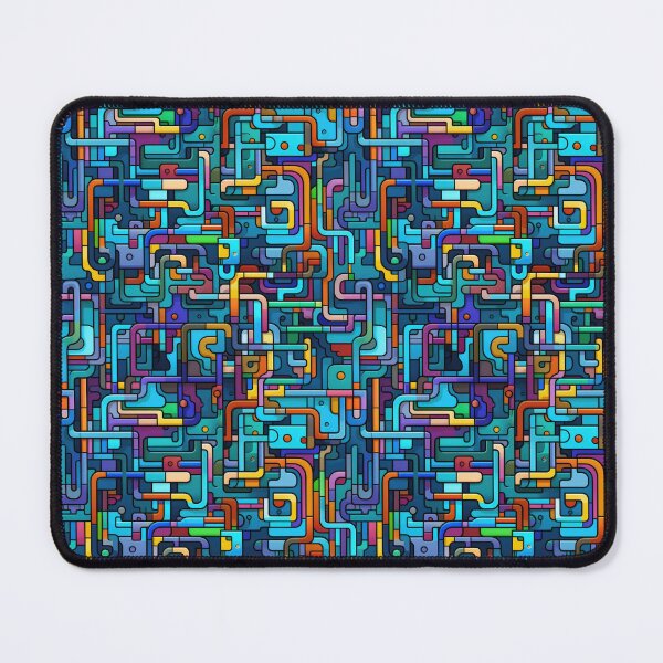 Item preview, Abstract Circuit Maze Labyrinth patterns designed and sold by Graphics By Craig.
