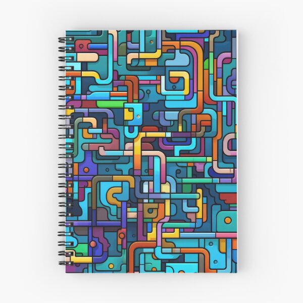 Item preview, Abstract Circuit Maze Labyrinth patterns designed and sold by Graphics By Craig.