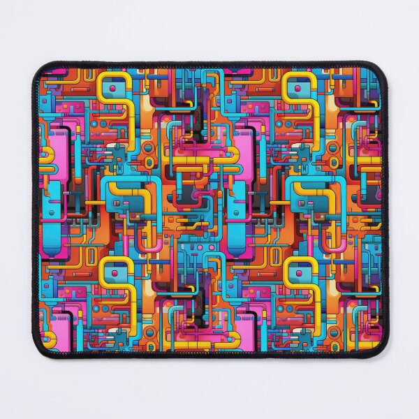 Item preview, Abstract Circuit Maze Labyrinth patterns designed and sold by Graphics By Craig.