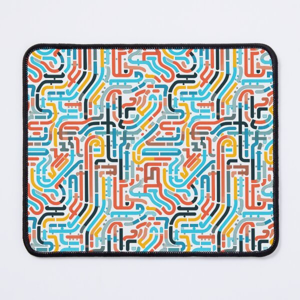 Item preview, Abstract Circuit Maze Labyrinth patterns designed and sold by Graphics By Craig.