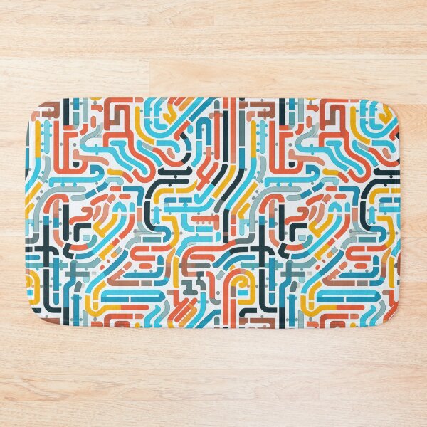 Item preview, Abstract Circuit Maze Labyrinth patterns designed and sold by Graphics By Craig.