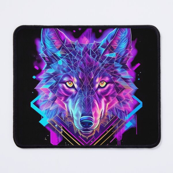 Item preview, Synthwave Style / Neon Wolf designed and sold by Seneku-Design.