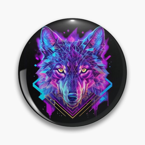 Item preview, Synthwave Style / Neon Wolf designed and sold by Seneku-Design.