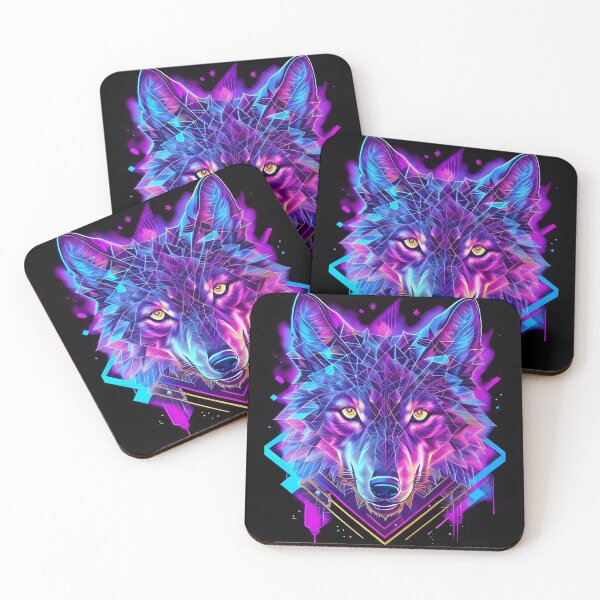 Item preview, Synthwave Style / Neon Wolf designed and sold by Seneku-Design.