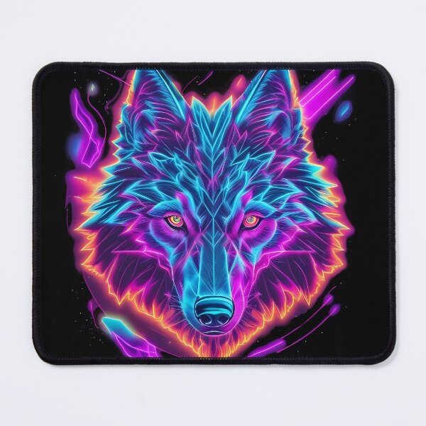 Item preview, Synthwave Style / Neon Wolf designed and sold by Seneku-Design.