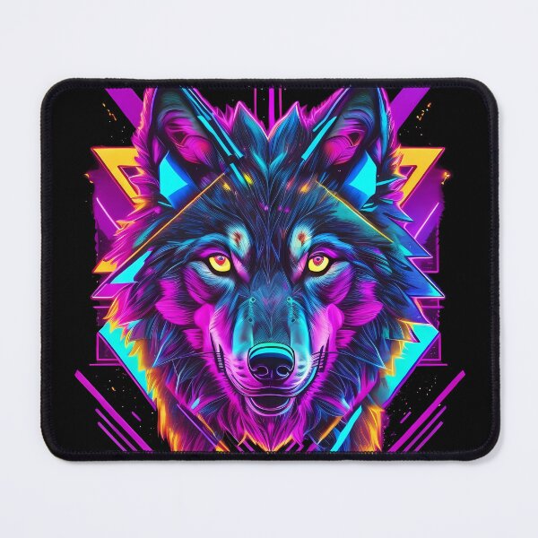 Item preview, Synthwave Style / Neon Wolf designed and sold by Seneku-Design.