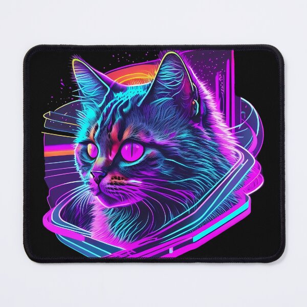 Item preview, Synthwave Style / Neon Cat designed and sold by Seneku-Design.