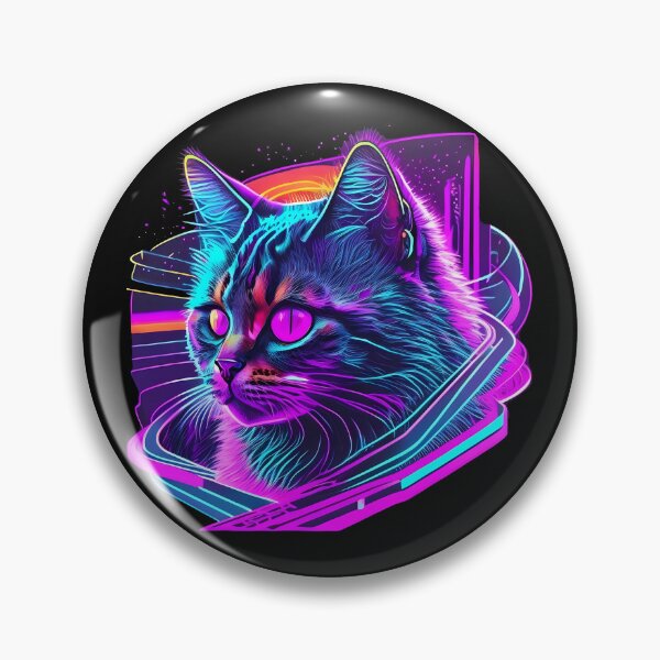 Item preview, Synthwave Style / Neon Cat designed and sold by Seneku-Design.