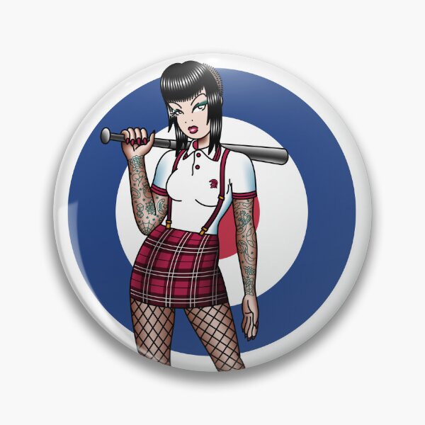 Item preview, Salty-Dog American Traditional Skinhead Girl designed and sold by salty-dog.