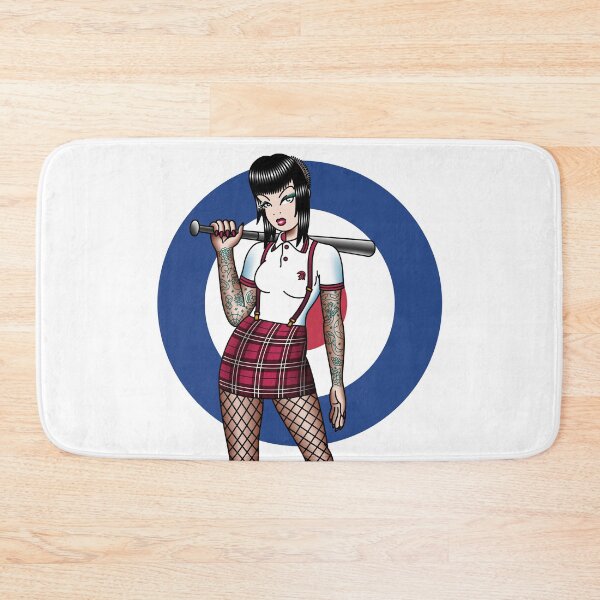 Item preview, Salty-Dog American Traditional Skinhead Girl designed and sold by salty-dog.