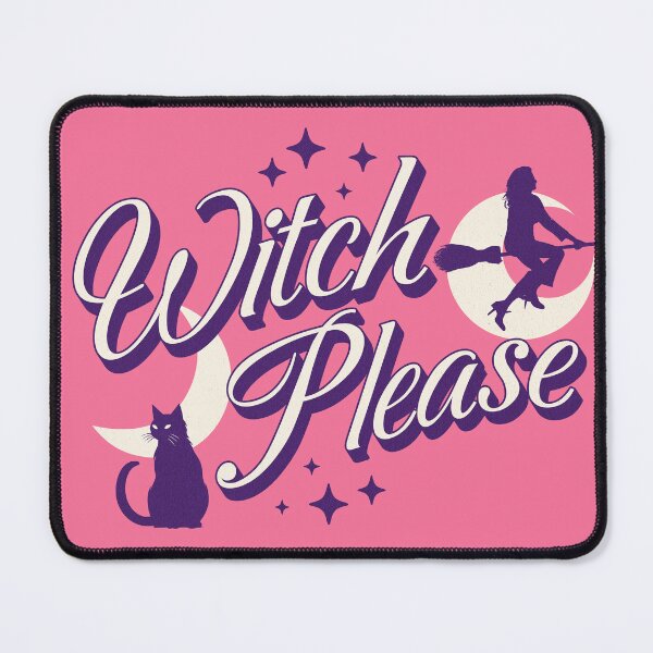 Item preview, Witch Please, Modern Witch and Black Cat designed and sold by candlewithhare.