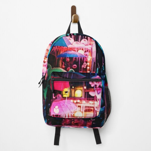 Item preview, Solitude Under Neon Rain designed and sold by a house mouse.
