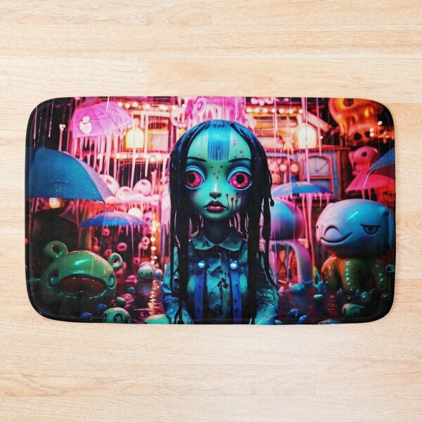 Item preview, Solitude Under Neon Rain designed and sold by a house mouse.