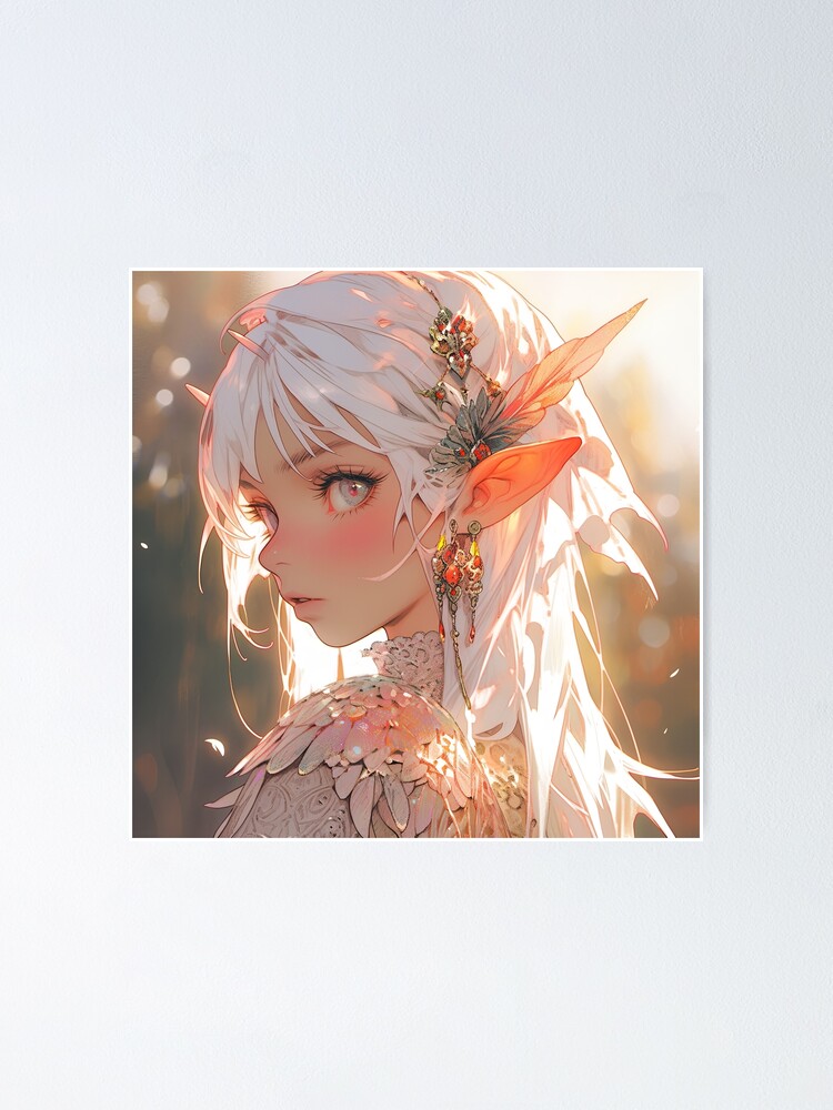 Cute Anime Girl Soft Aesthetic Poster for Sale by Merch-For-All