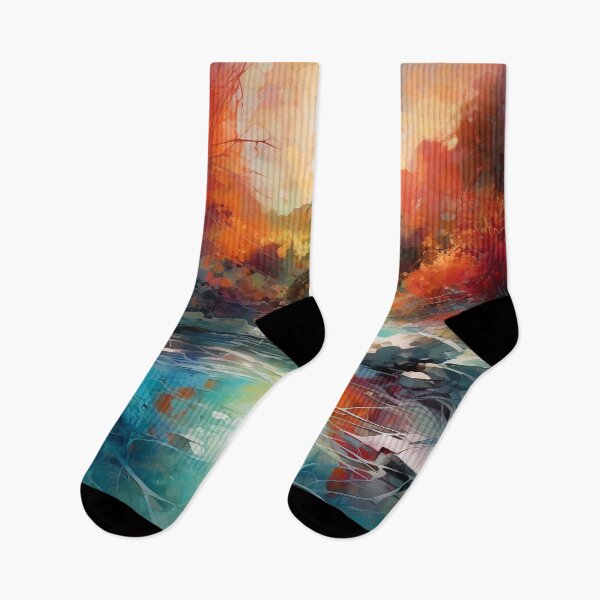 Item preview, Waterfall in the beautiful woods at sunset 13 designed and sold by Art by Lilia.