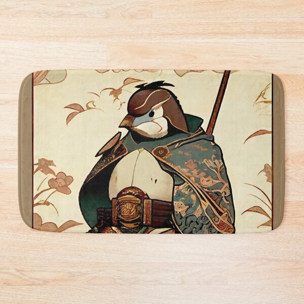 Item preview, Samurai Penguin Art Nouveau designed and sold by entwithanaxe.