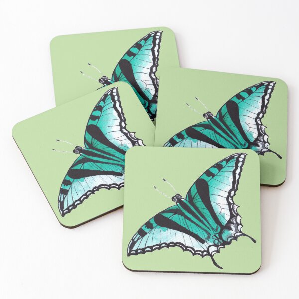 Item preview, Colorful butterfly no 5 - green butterfly designed and sold by mon-artist.