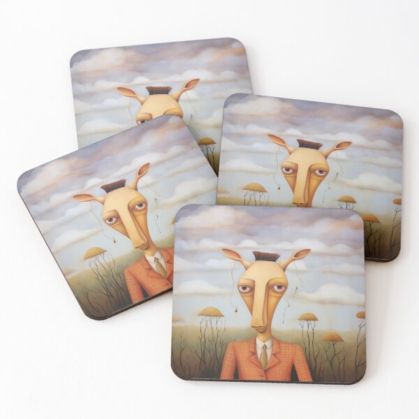 Item preview, Portrait of a Giraffe in Orange Suit designed and sold by YoPedro.