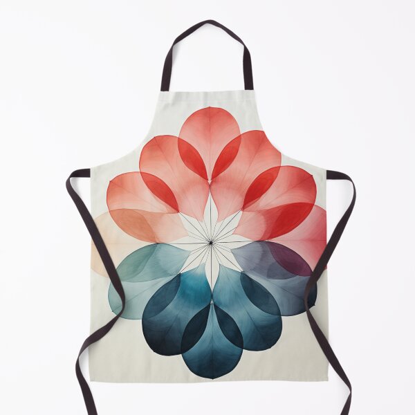 Item preview, Boho Red and Blue Leaves Geometric Design designed and sold by StudioRedKoala.