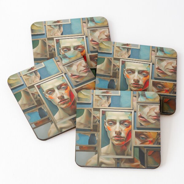 Item preview, Collage de pintura al óleo, obras de arte con IA designed and sold by silent-violin.