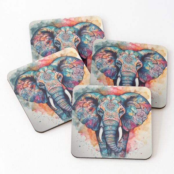 Item preview, Boho Watercolor Elephant designed and sold by VeronicArt85.