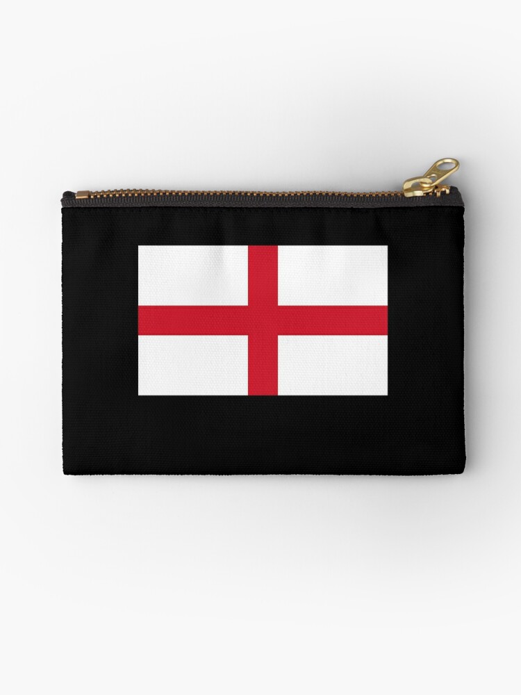 England Flagge Englische Flagge Flagge Von St George Rein U Einfach Auf Schwarzem Taschchen Von Tomsredbubble Redbubble