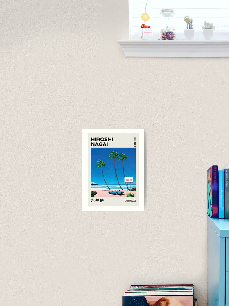 Affiche TROPICAL MODERN Par Hiroshi Nagai - Édition Limitée Signée - Japon - 28x20 In