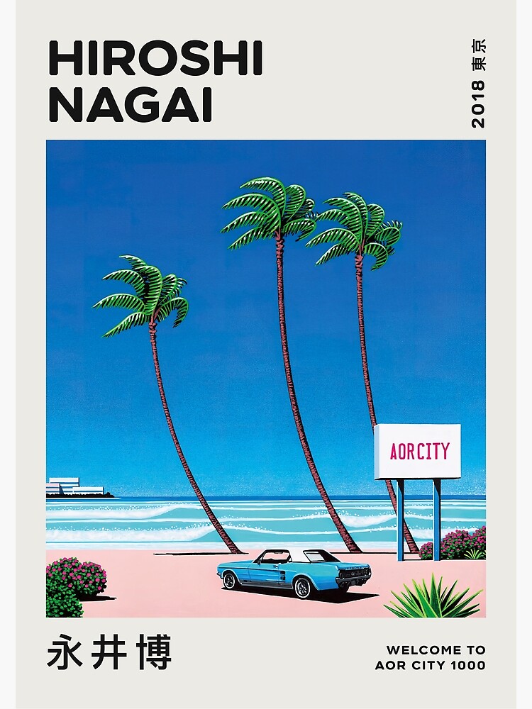 Hiroshi Nagai Aor City Print Album Cover Poster Printable Wall Art