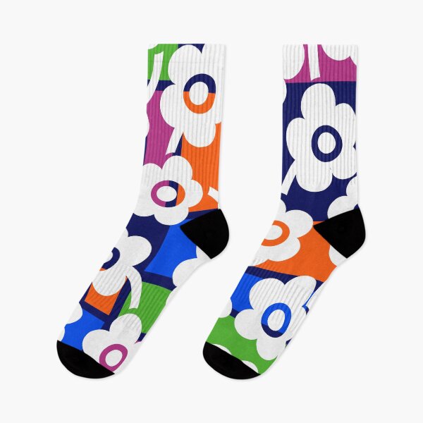 Item preview, Iconic Retro Scandinavian Little Flowers in Bauhaus Colors designed and sold by Deutschic.