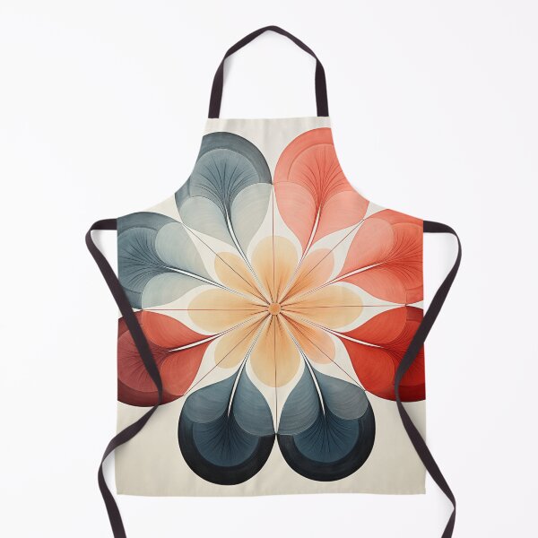 Item preview, Boho Red and Blue Leaves Geometric Design designed and sold by StudioRedKoala.