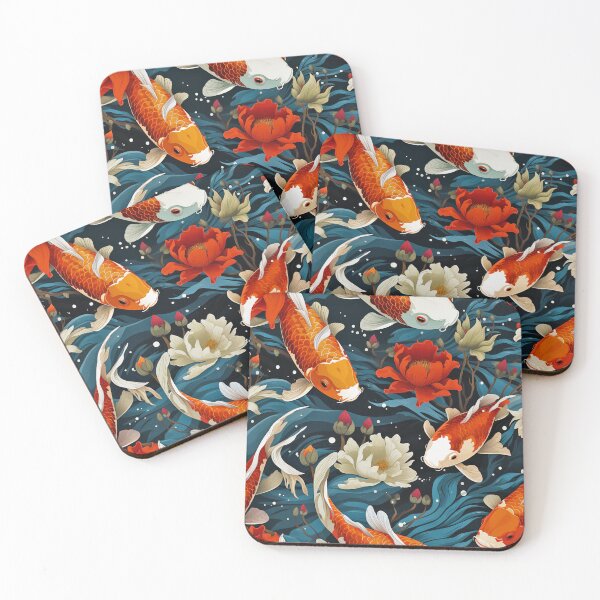 Item preview, Koi Fish Garden Pattern designed and sold by Qoupy.